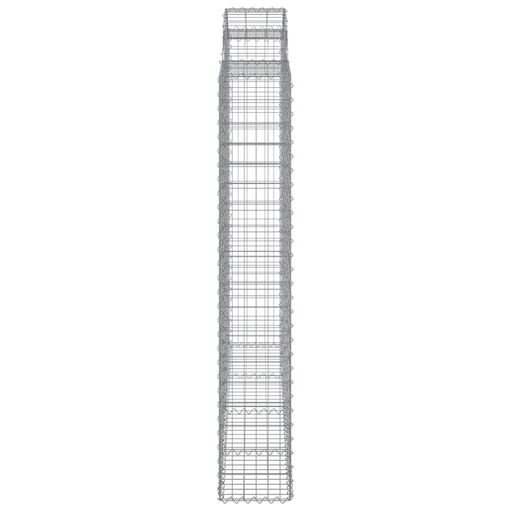 Gabionkurver buede 5 stk 200x30x180/200 cm galvanisert jern