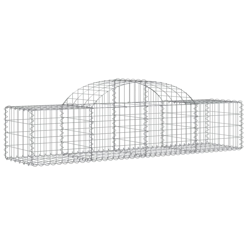 Gabionkurver buede 30 stk 200x50x40/60 cm galvanisert jern