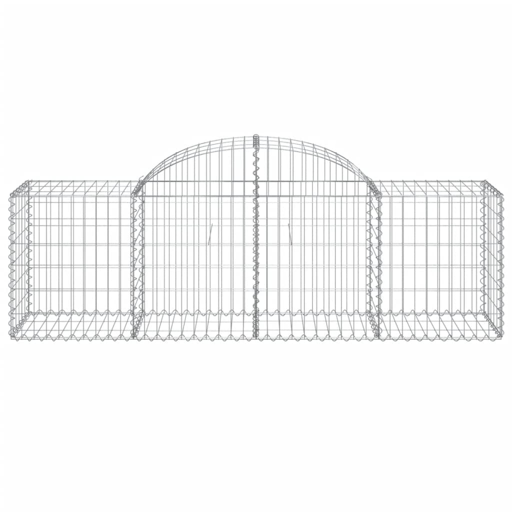 Gabionkurver buede 40 stk 200x50x60/80 cm galvanisert jern
