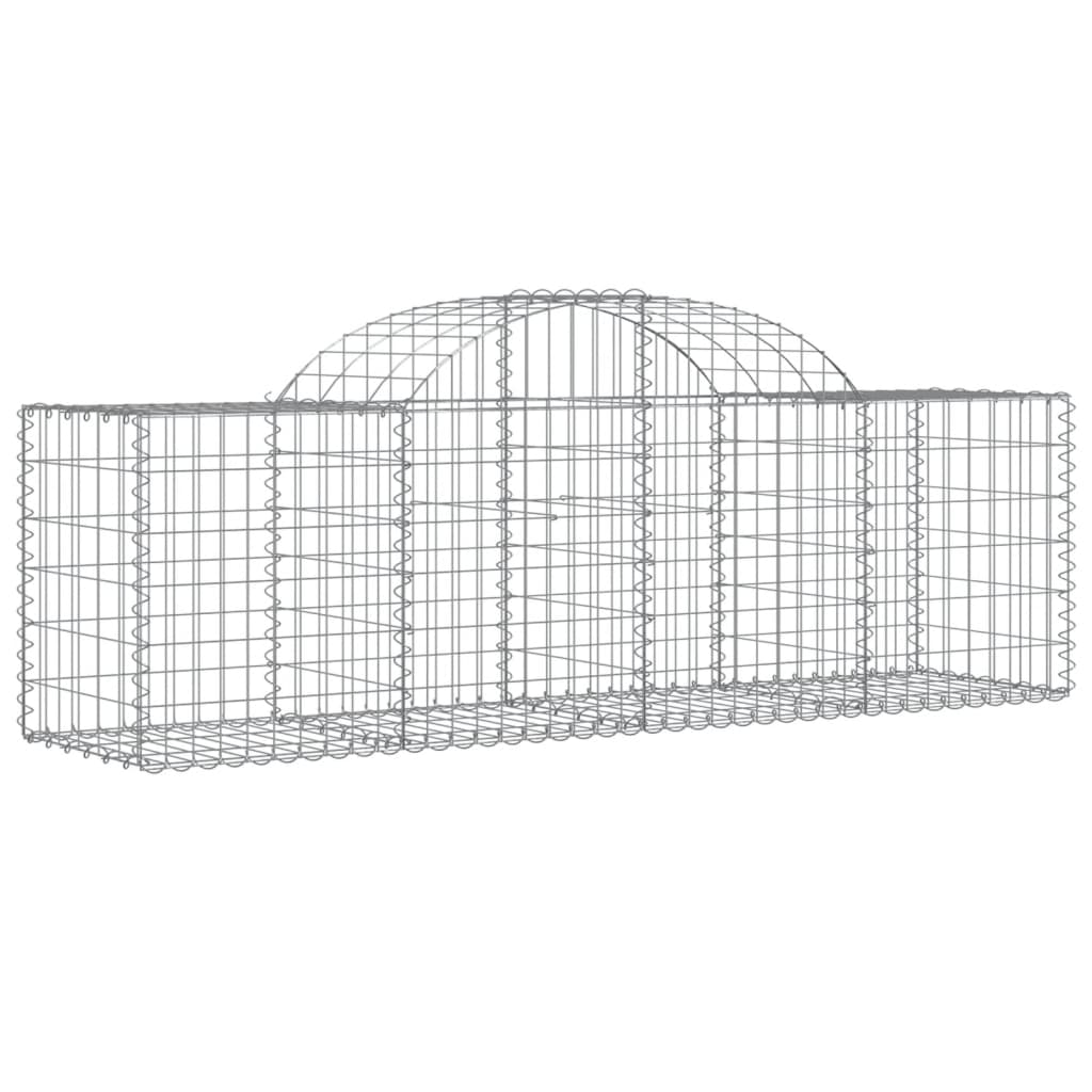 Gabionkurver buede 50 stk 200x50x60/80 cm galvanisert jern