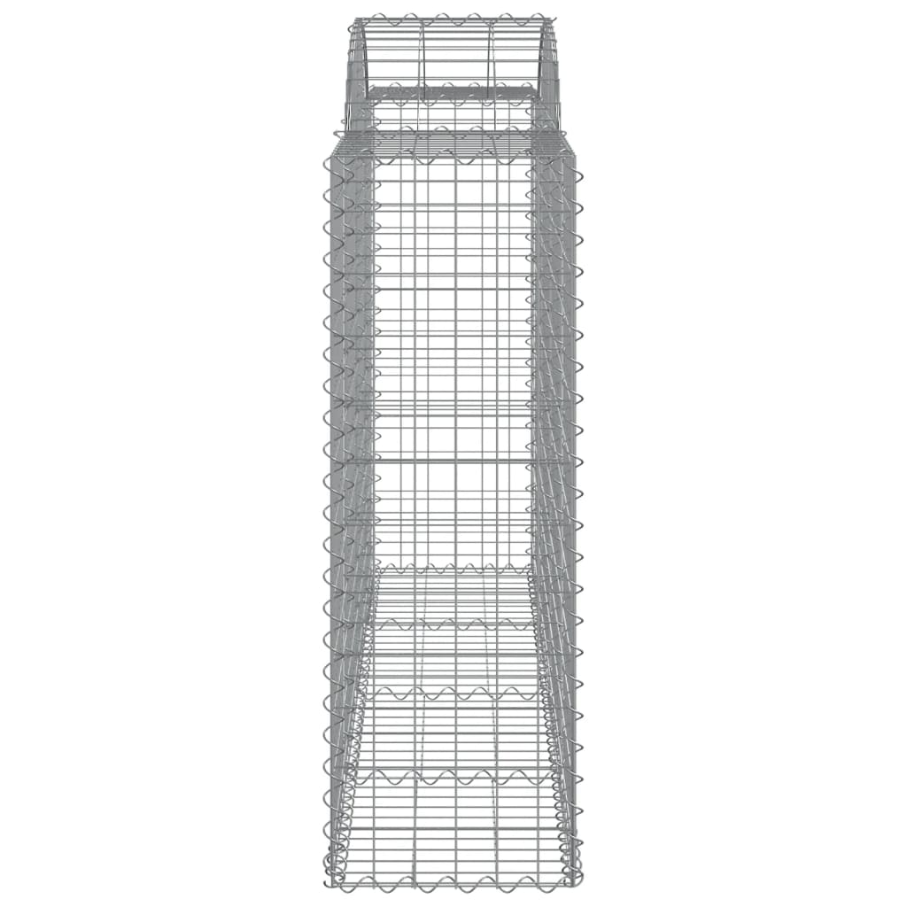 Gabionkurver buede 40 stk 200x50x120/140 cm galvanisert jern