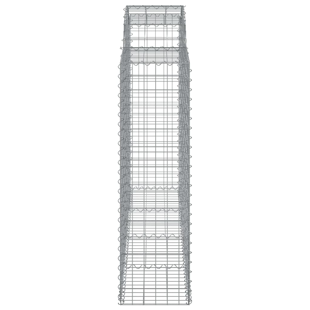Gabionkurver buede 30 stk 200x50x140/160 cm galvanisert jern