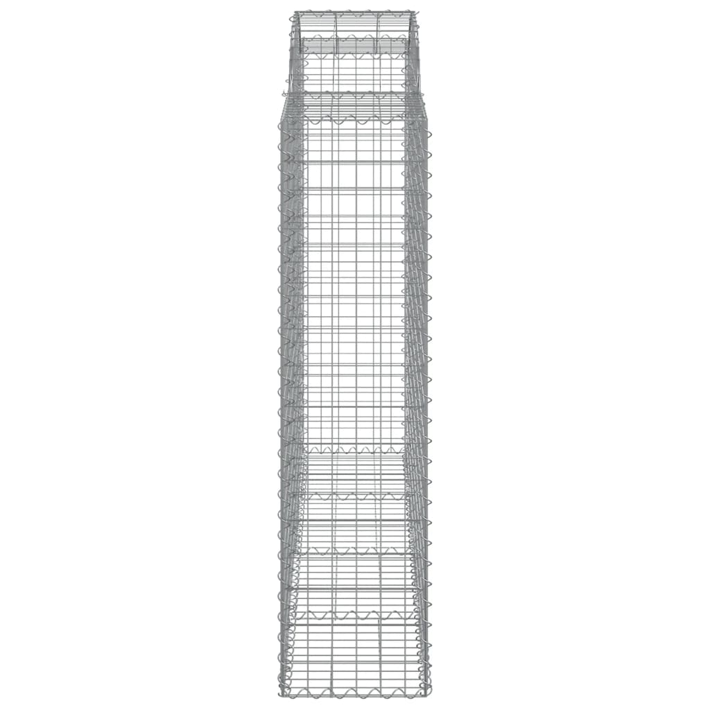 Gabionkurver buede 18 stk 200x50x160/180 cm galvanisert jern