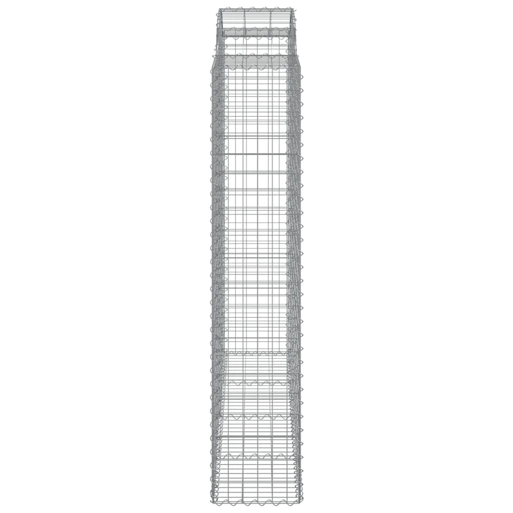 Gabionkurver buede 11 stk 200x50x200/220 cm galvanisert jern