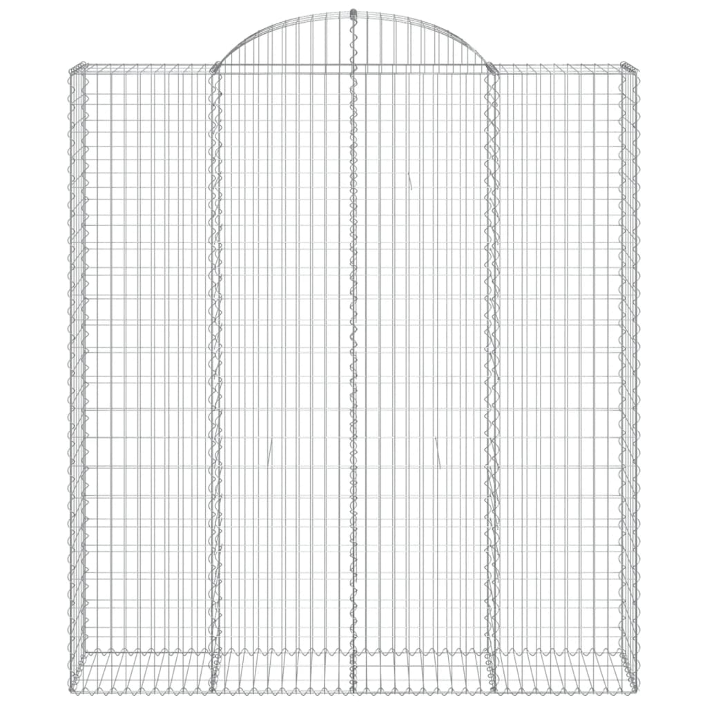 Gabionkurver buede 13 stk 200x50x220/240 cm galvanisert jern