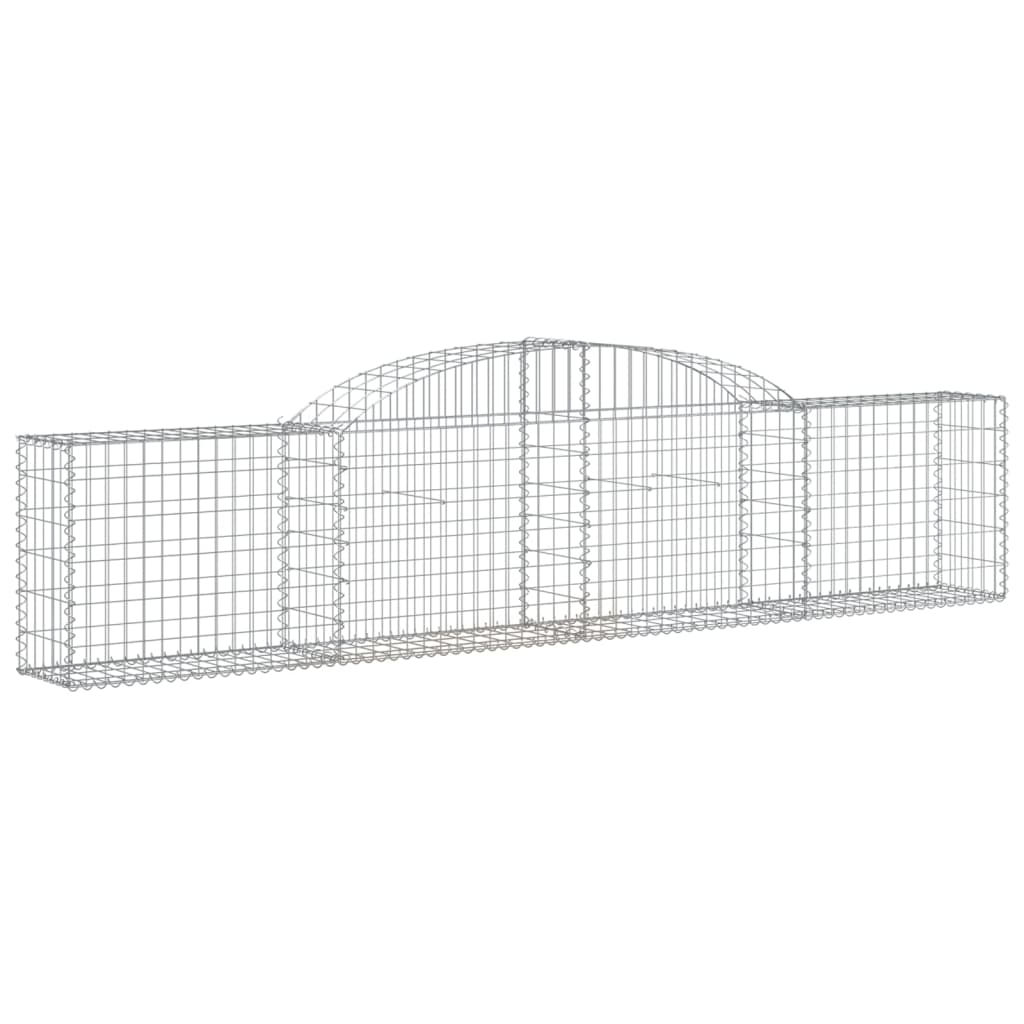 Gabionkurver buede 25 stk 300x30x60/80 cm galvanisert jern
