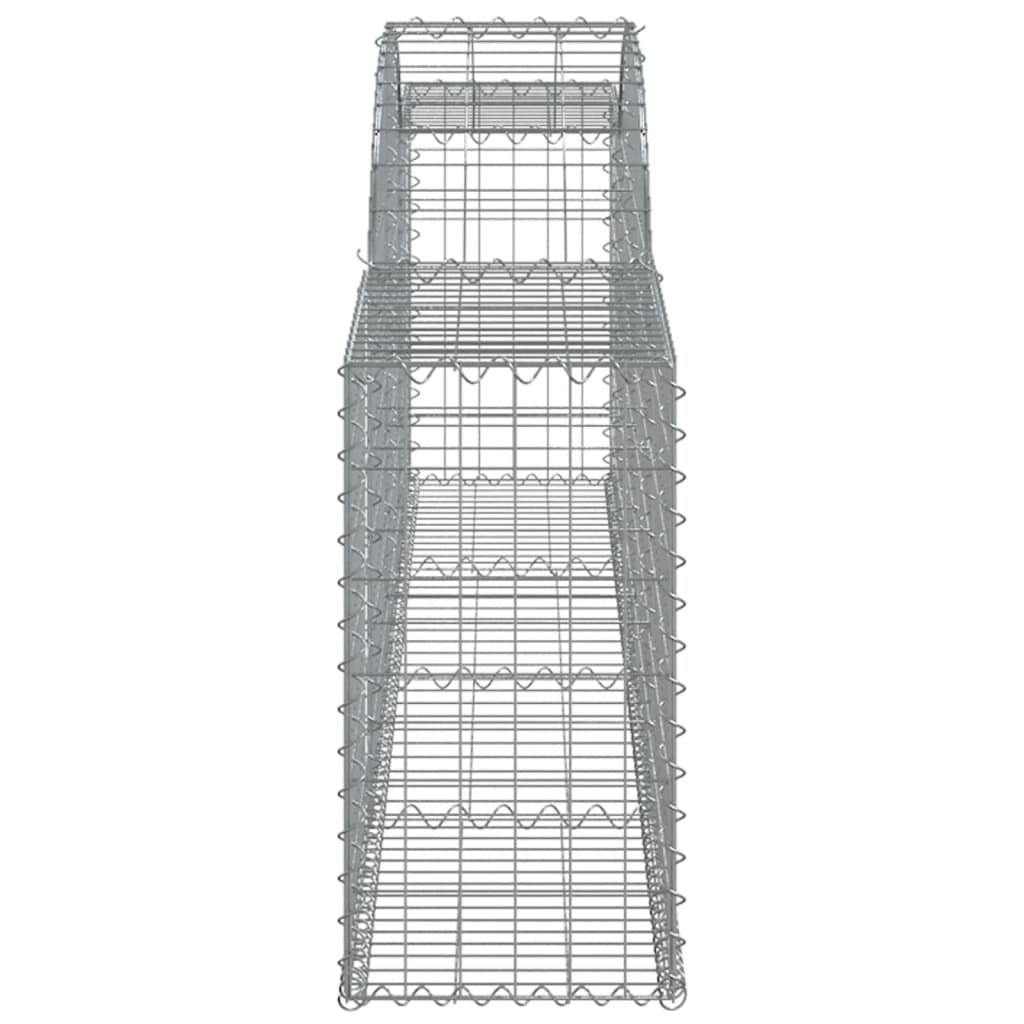 Gabionkurver buede 25 stk 300x30x60/80 cm galvanisert jern