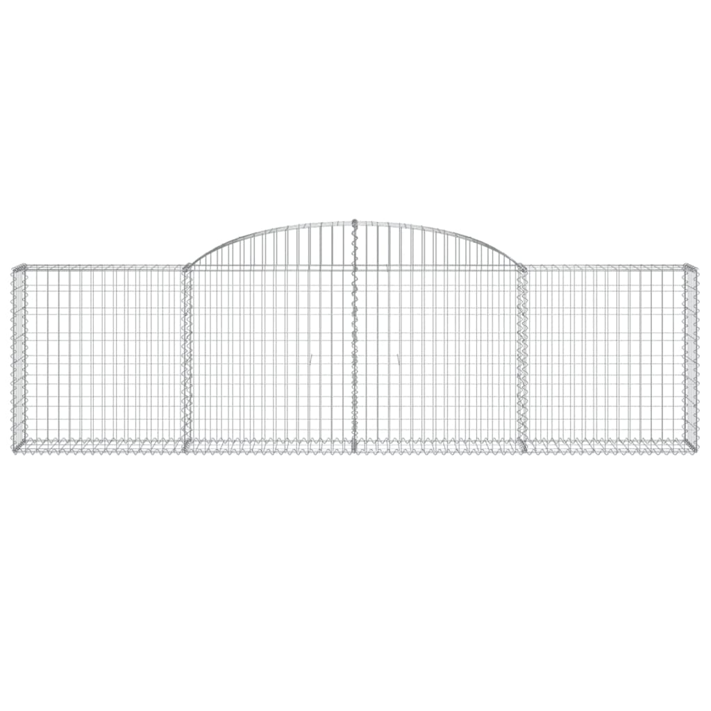 Gabionkurver buede 25 stk 300x30x80/100 cm galvanisert jern