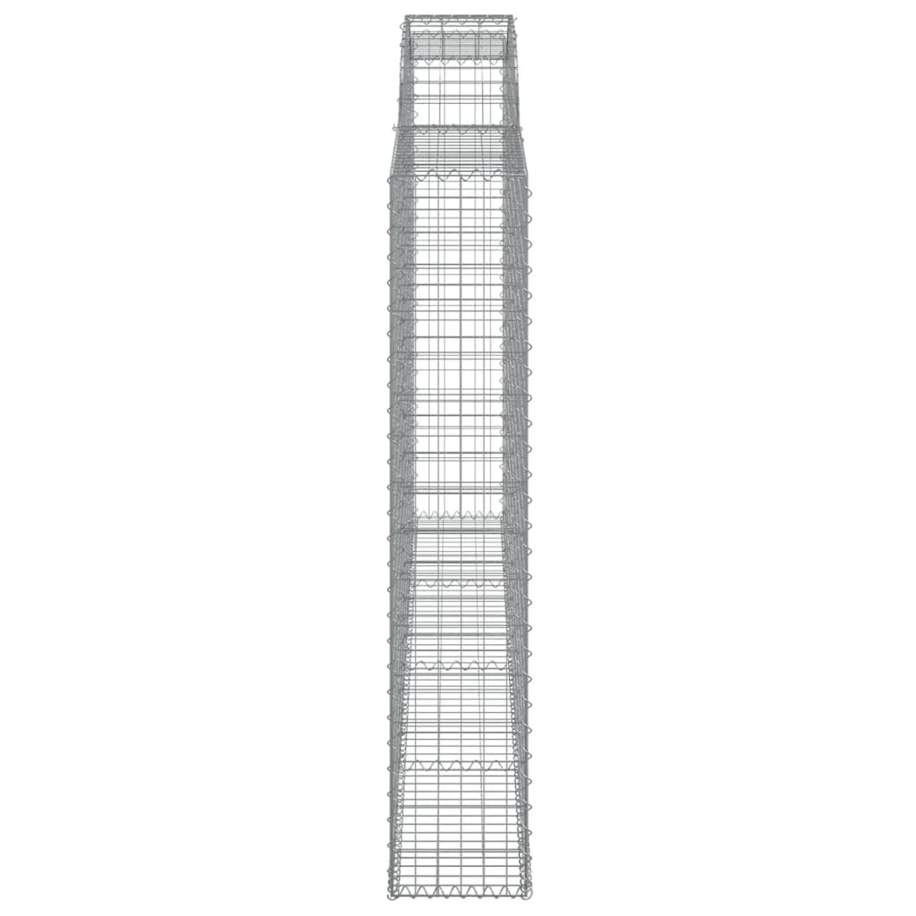 Gabionkurver buede 2 stk 300x30x160/180 cm galvanisert jern