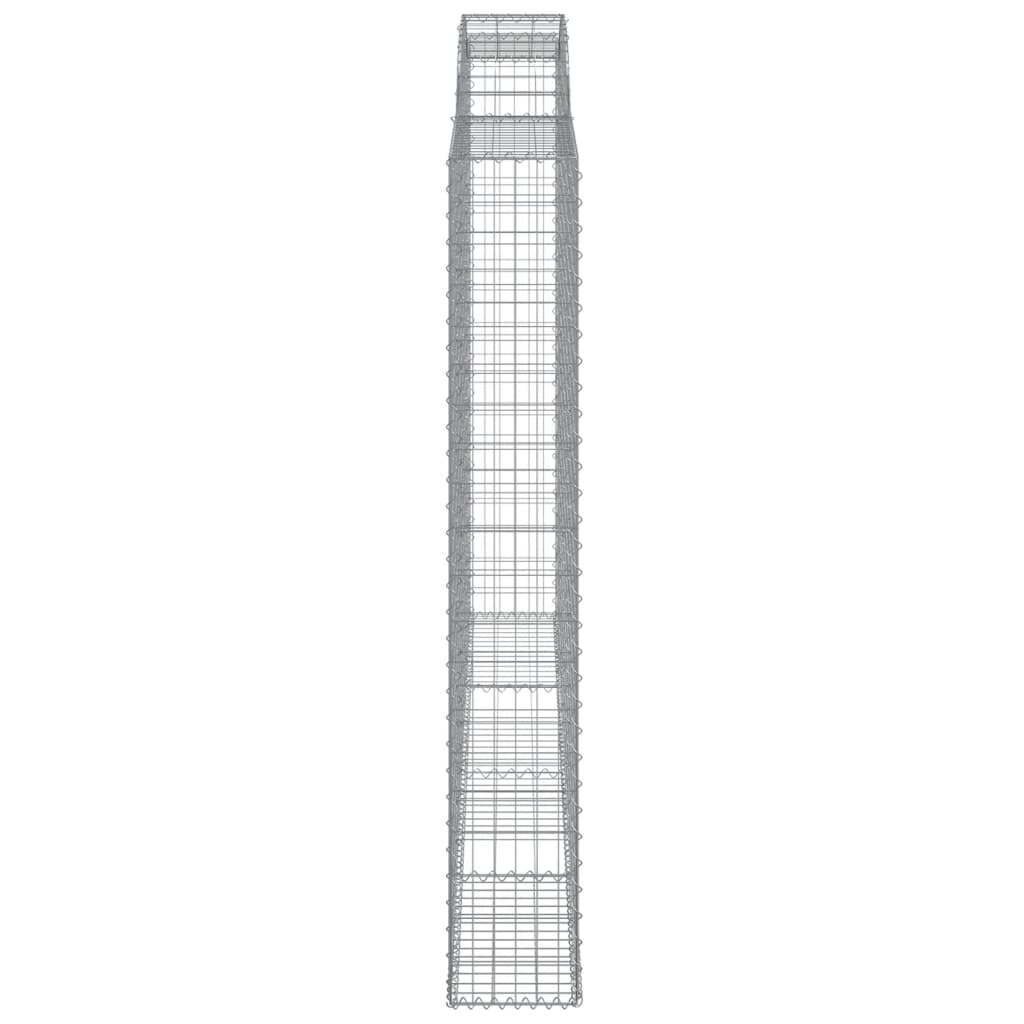 Gabionkurver buede 5 stk 300x30x200/220 cm galvanisert jern