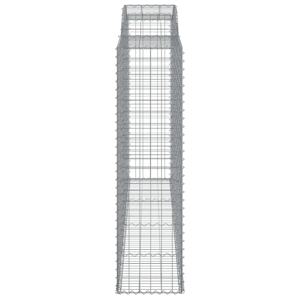 Gabionkurver buede 11 stk 300x50x180/200 cm galvanisert jern
