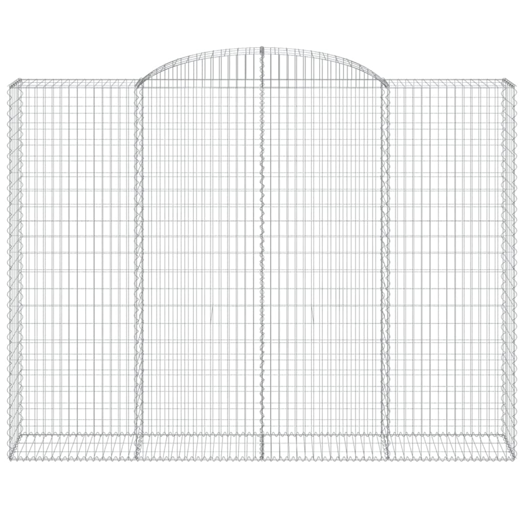 Gabionkurver buede 8 stk 300x50x220/240 cm galvanisert jern