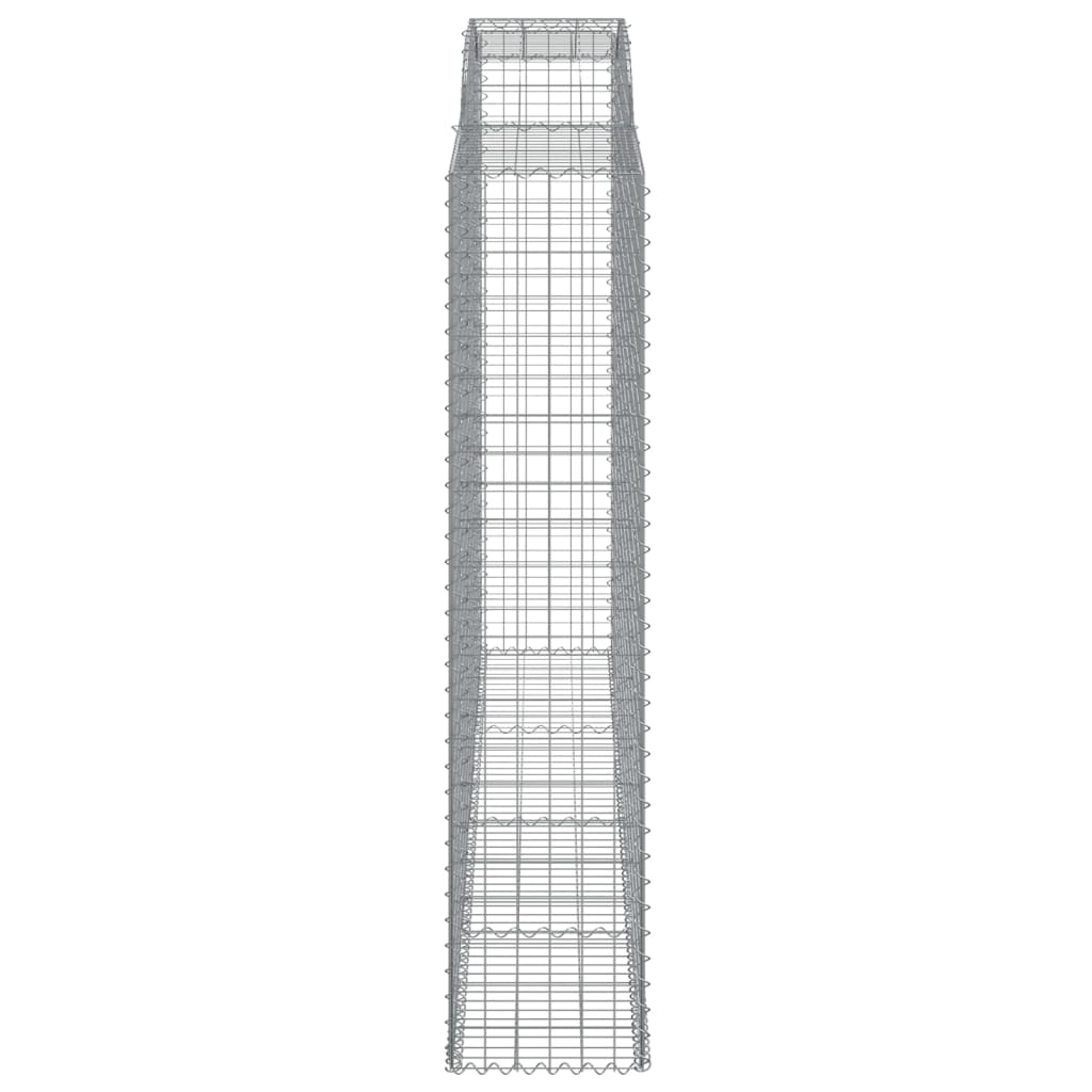 Gabionkurver buede 8 stk 300x50x220/240 cm galvanisert jern