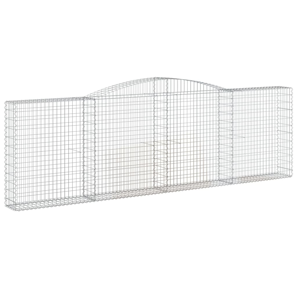 Gabionkurver buede 20 stk 400x30x120/140 cm galvanisert jern