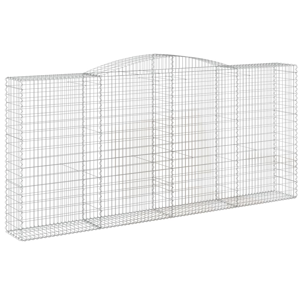 Gabionkurver buede 3 stk 400x50x180/200 cm galvanisert jern