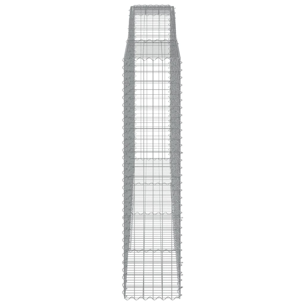 Gabionkurver buede 8 stk 400x50x200/220 cm galvanisert jern