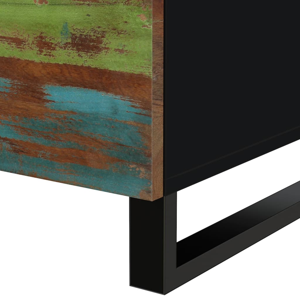 Salongbord 80x50x40 cm gjenvunnet heltre og konstruert tre