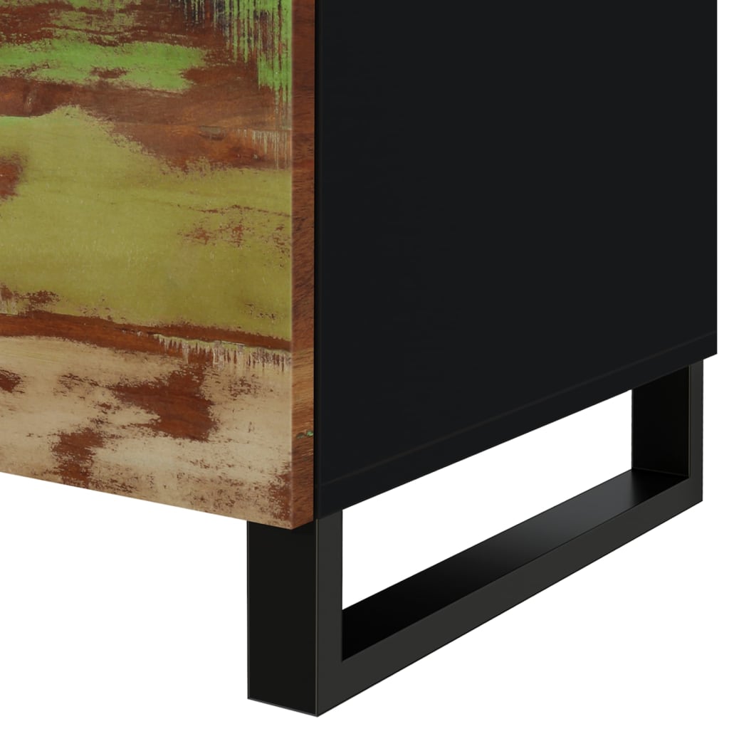 Salongbord 80x50x40 cm gjenvunnet heltre og konstruert tre
