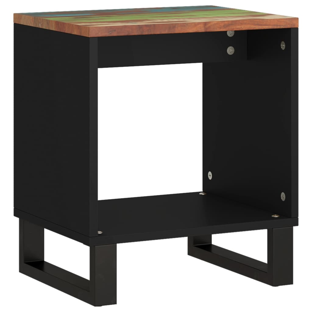 Salongbord 40x31x46 cm gjenvunnet heltre og konstruert tre