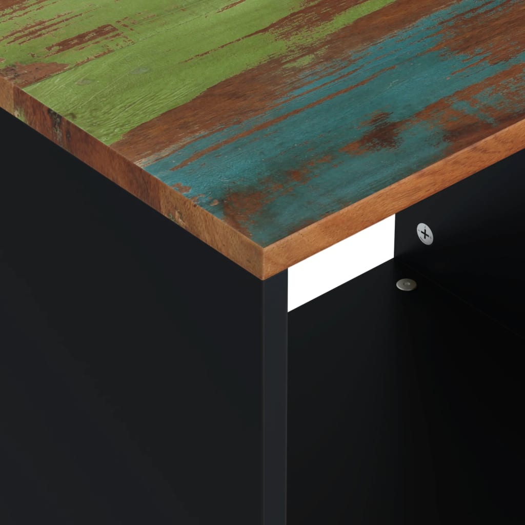 Salongbord 40x31x46 cm gjenvunnet heltre og konstruert tre