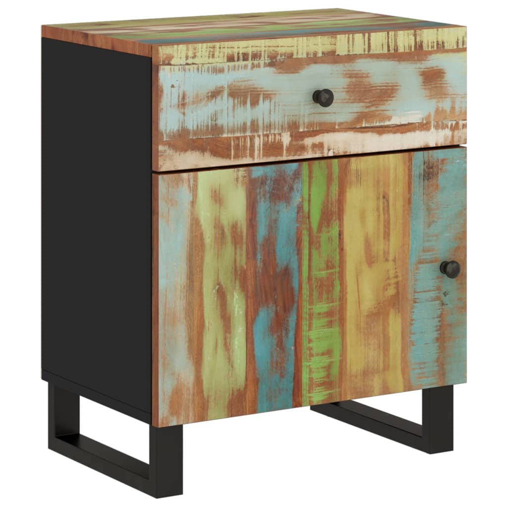 Nattbord 50x33x60 cm gjenvunnet og konstruert tre