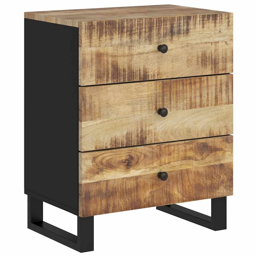 Nattbord 50x33x62 cm heltre mango og konstruert tre