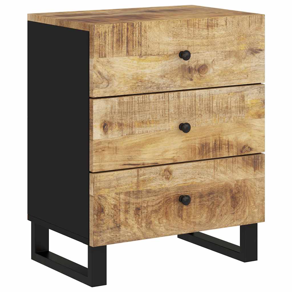 Nattbord 50x33x62 cm heltre mango og konstruert tre