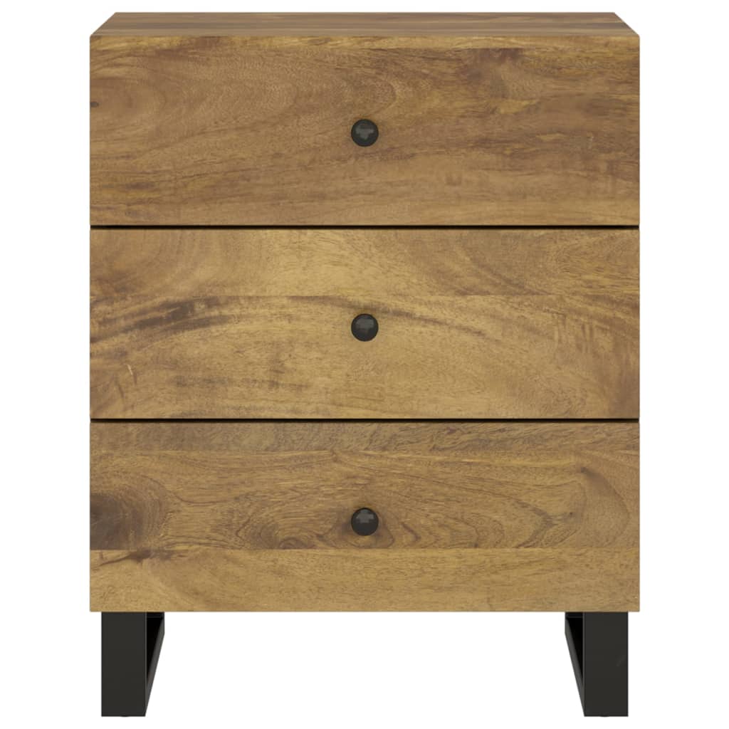 Nattbord 50x33x62 cm heltre mango og konstruert tre