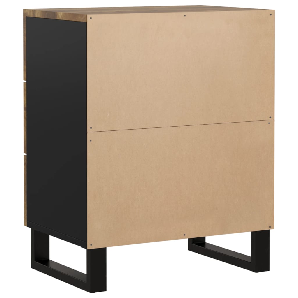 Nattbord 50x33x62 cm heltre mango og konstruert tre