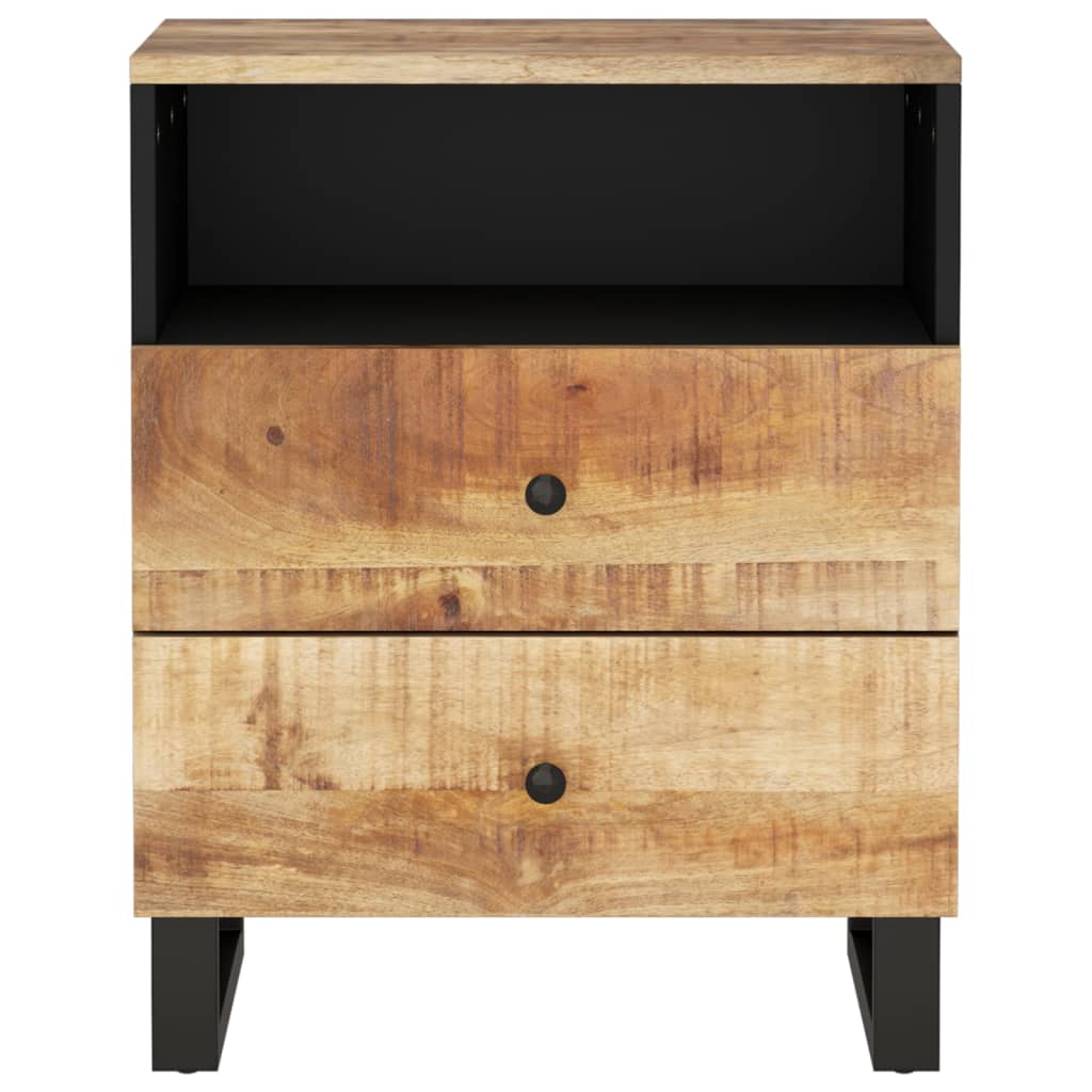 Nattbord 50x33x62 cm heltre mango og konstruert tre