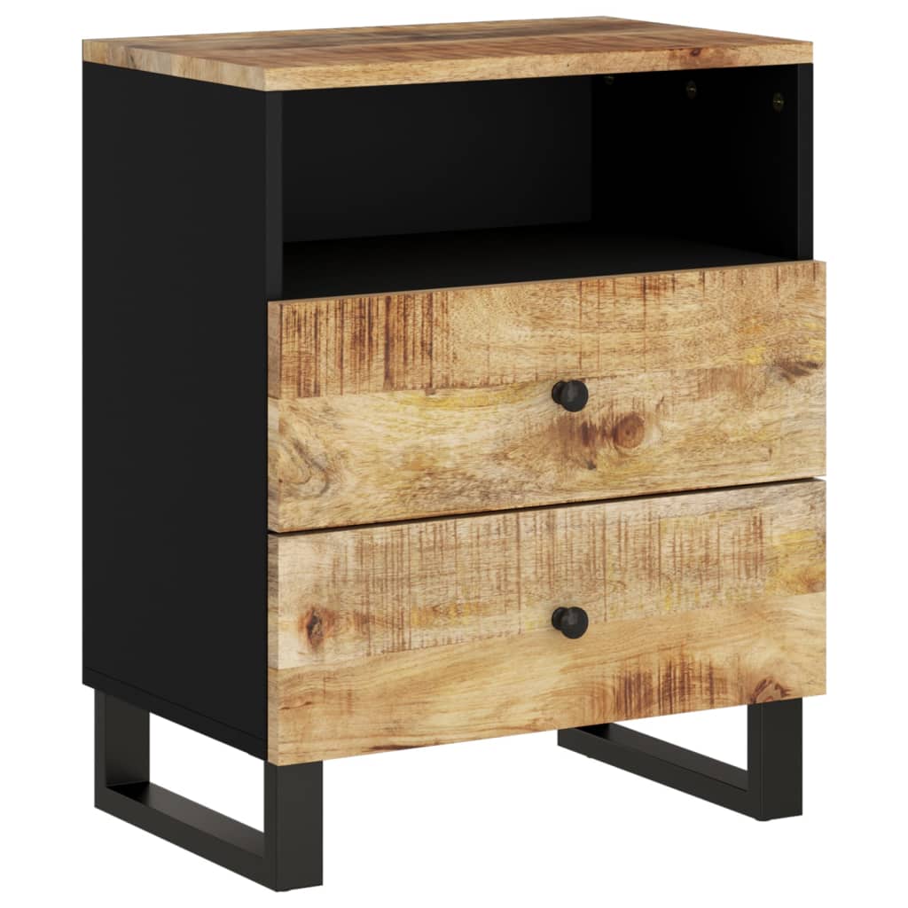 Nattbord 50x33x62 cm heltre mango og konstruert tre