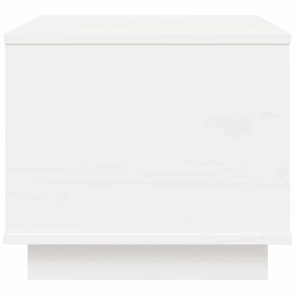 Salongbord hvit 40x50x35 cm heltre furu