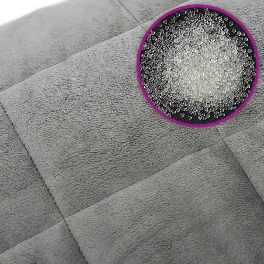 Vektdyne grå 220x260 cm 15 kg stoff