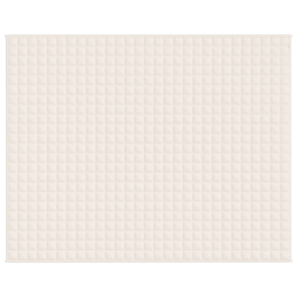 Vektdyne kremhvit 235x290 cm 11 kg stoff