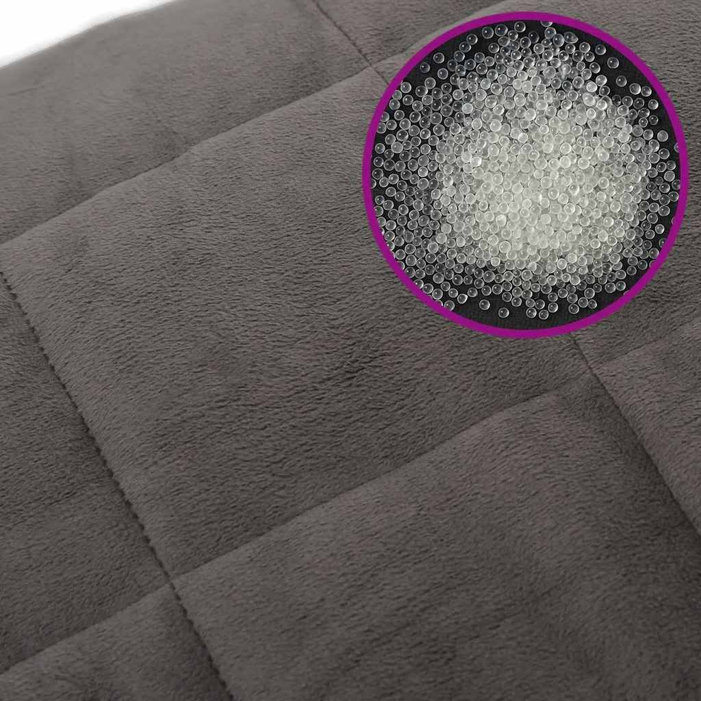 Vektdyne grå 200x200 cm 9 kg stoff vidaXL
