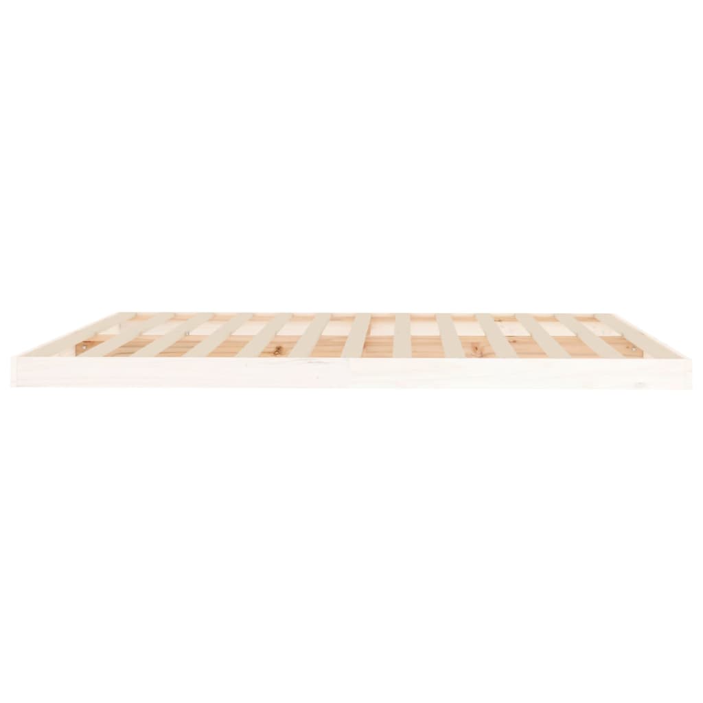 Sengeramme hvit 180x200 cm heltre furu
