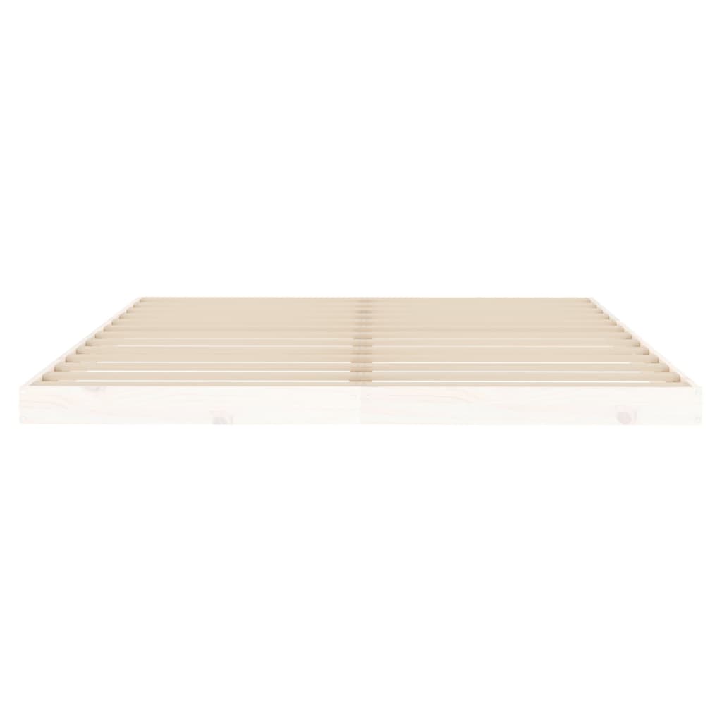 Sengeramme hvit 160x200 cm heltre furu