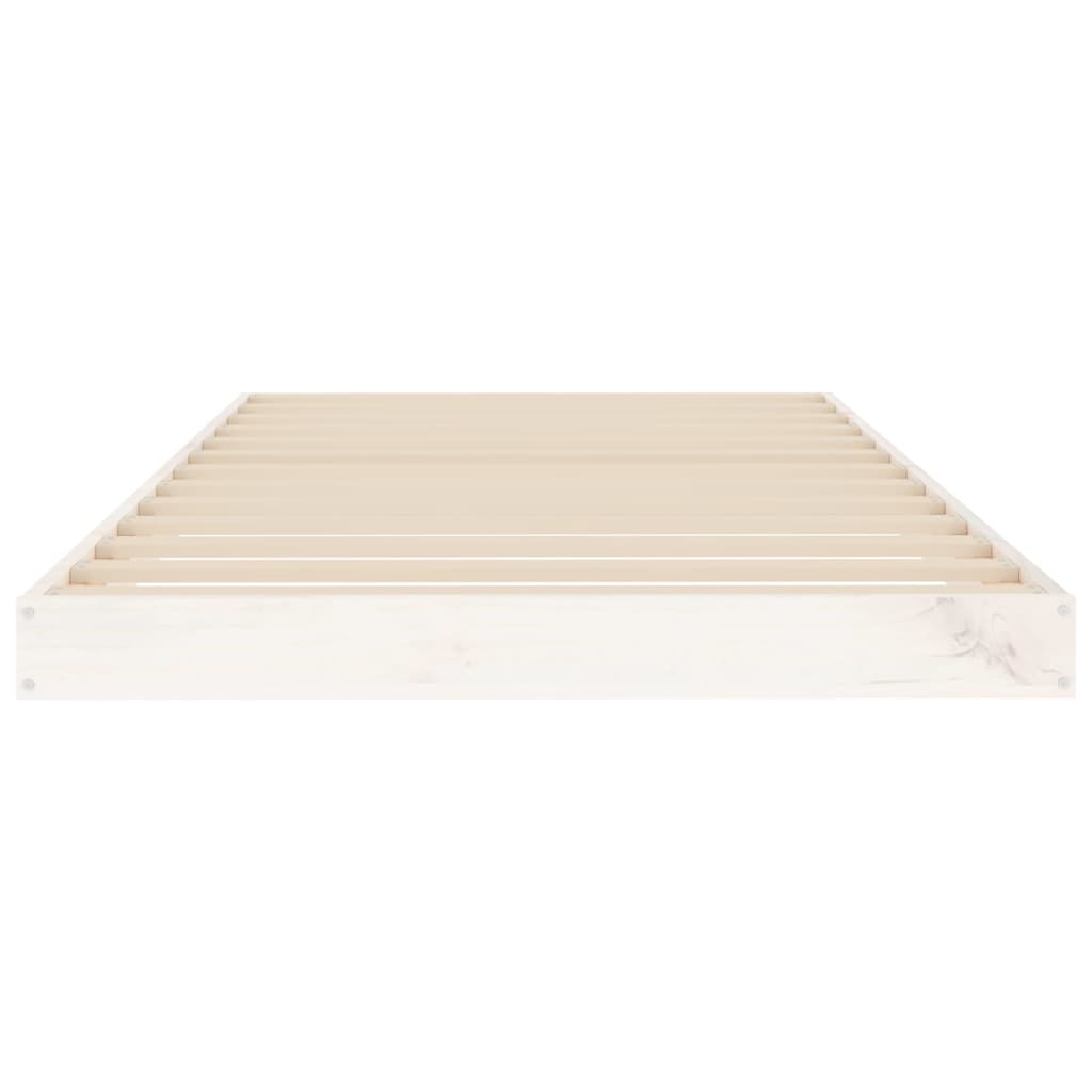 Sengeramme hvit 90x190 cm heltre furu