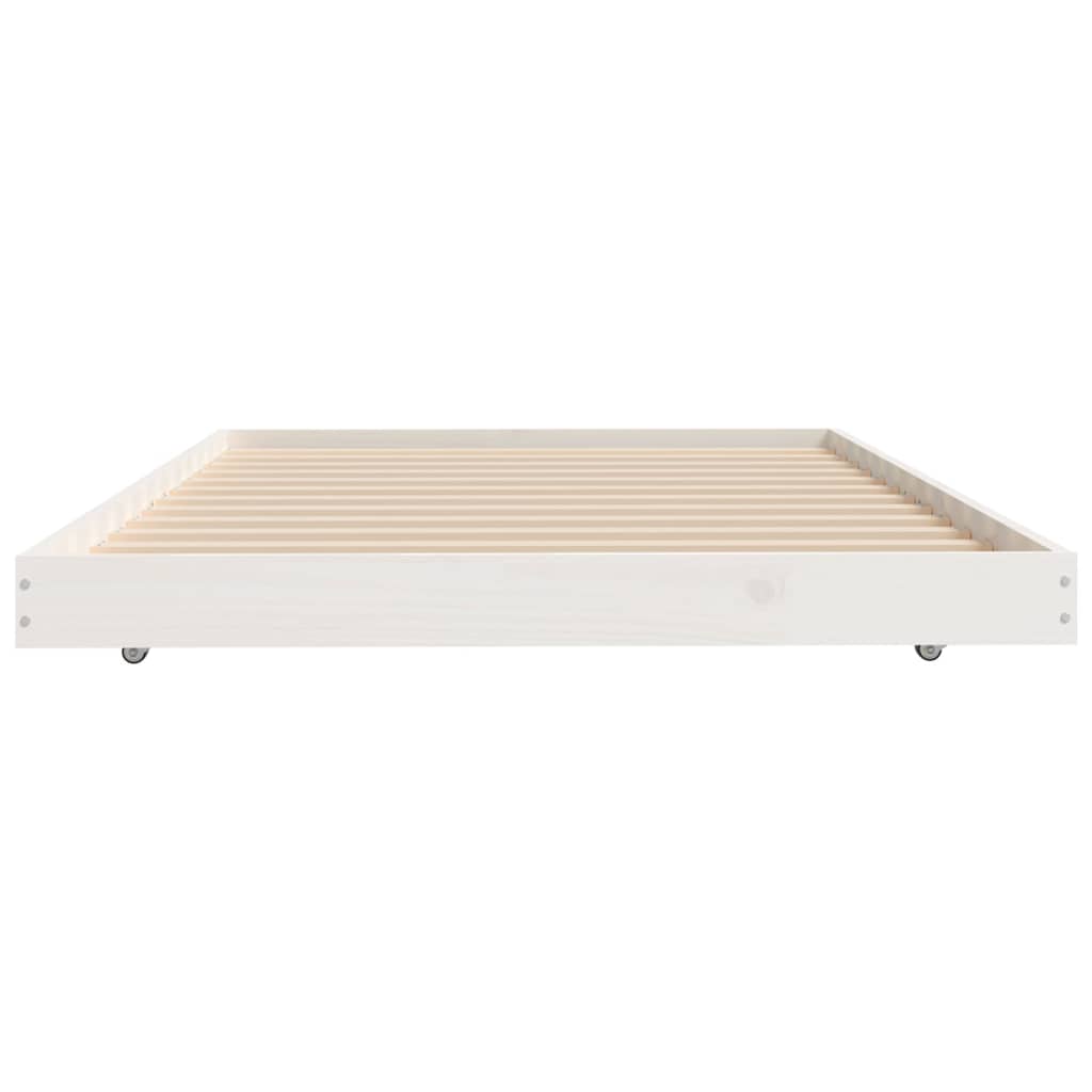 Sengeramme uten madrass hvit 90x200 cm heltre furu