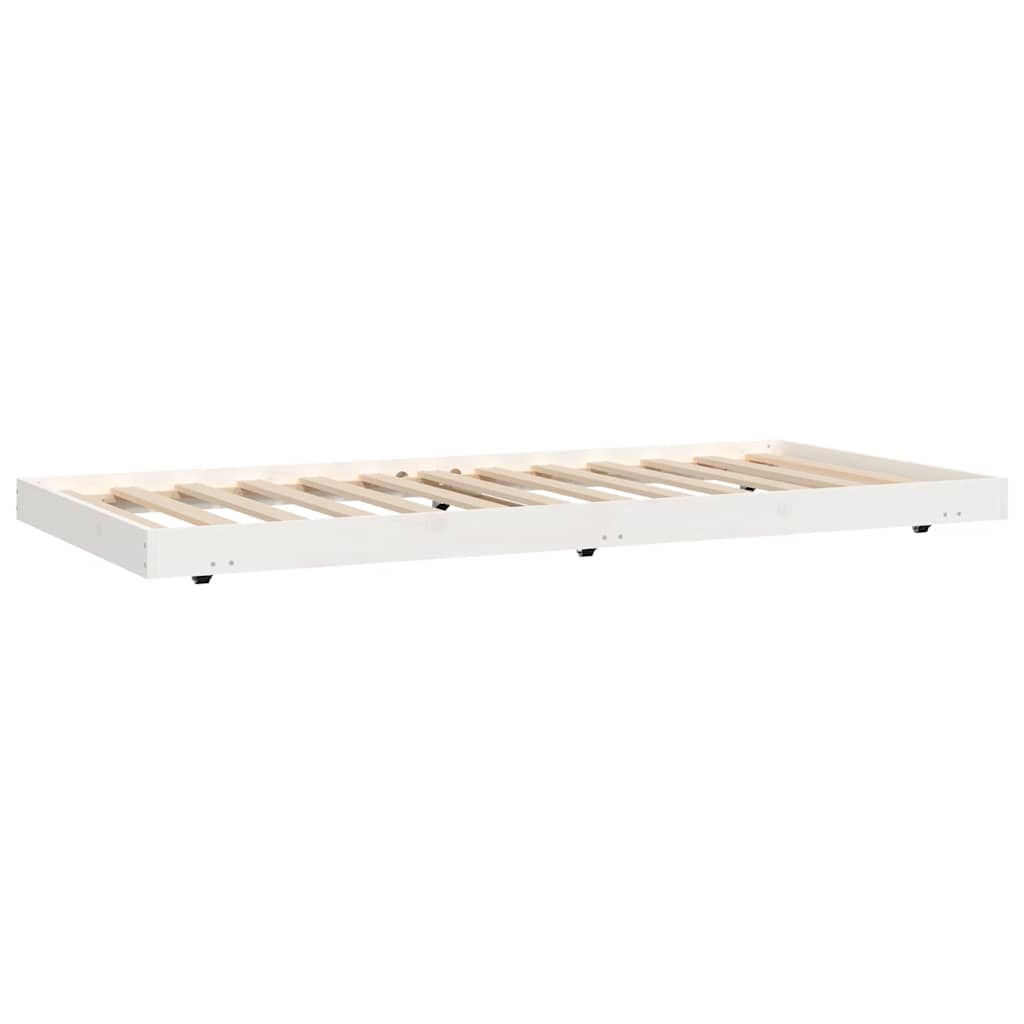 Sengeramme uten madrass hvit 90x190 cm heltre furu