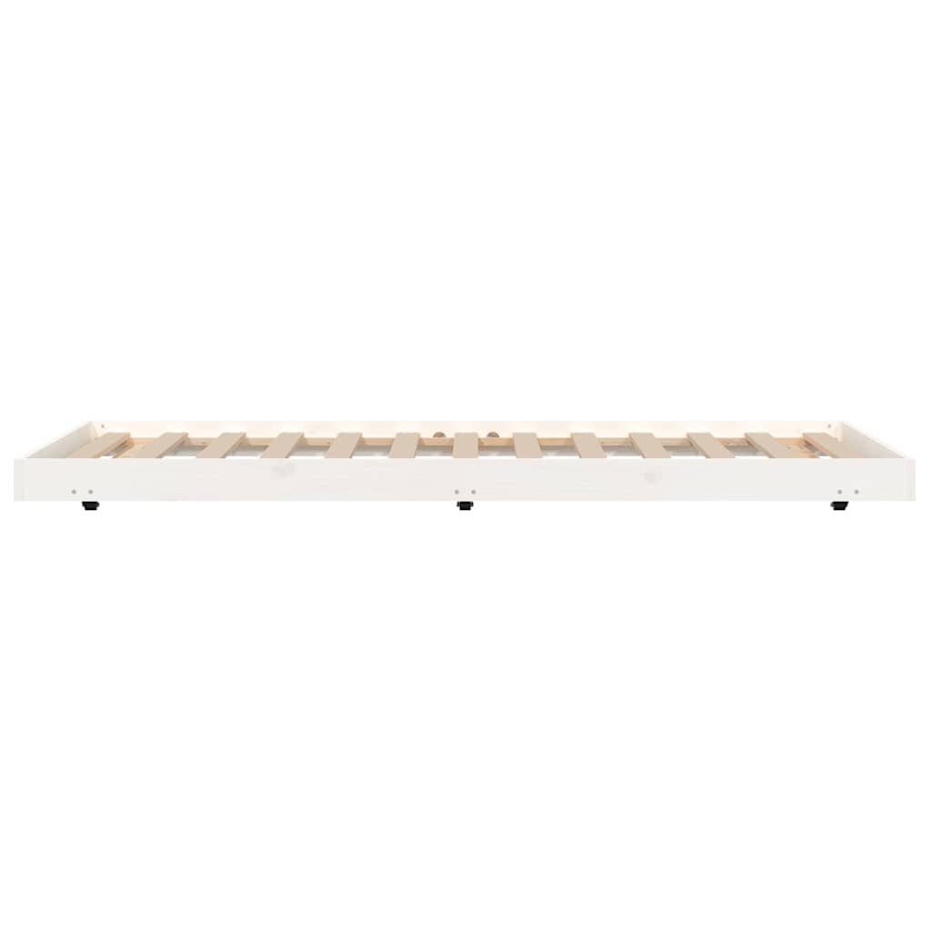 Sengeramme uten madrass hvit 90x190 cm heltre furu