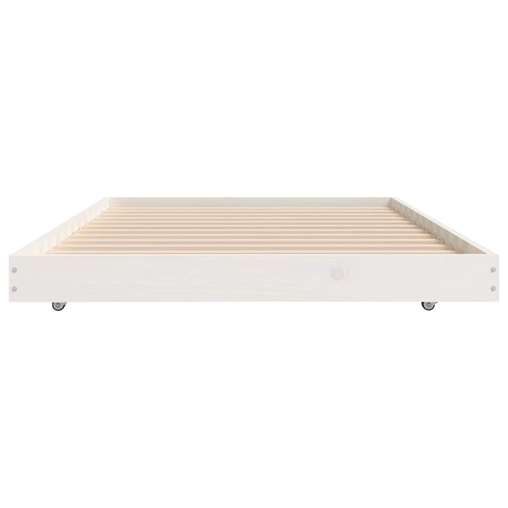 Sengeramme uten madrass hvit 90x190 cm heltre furu