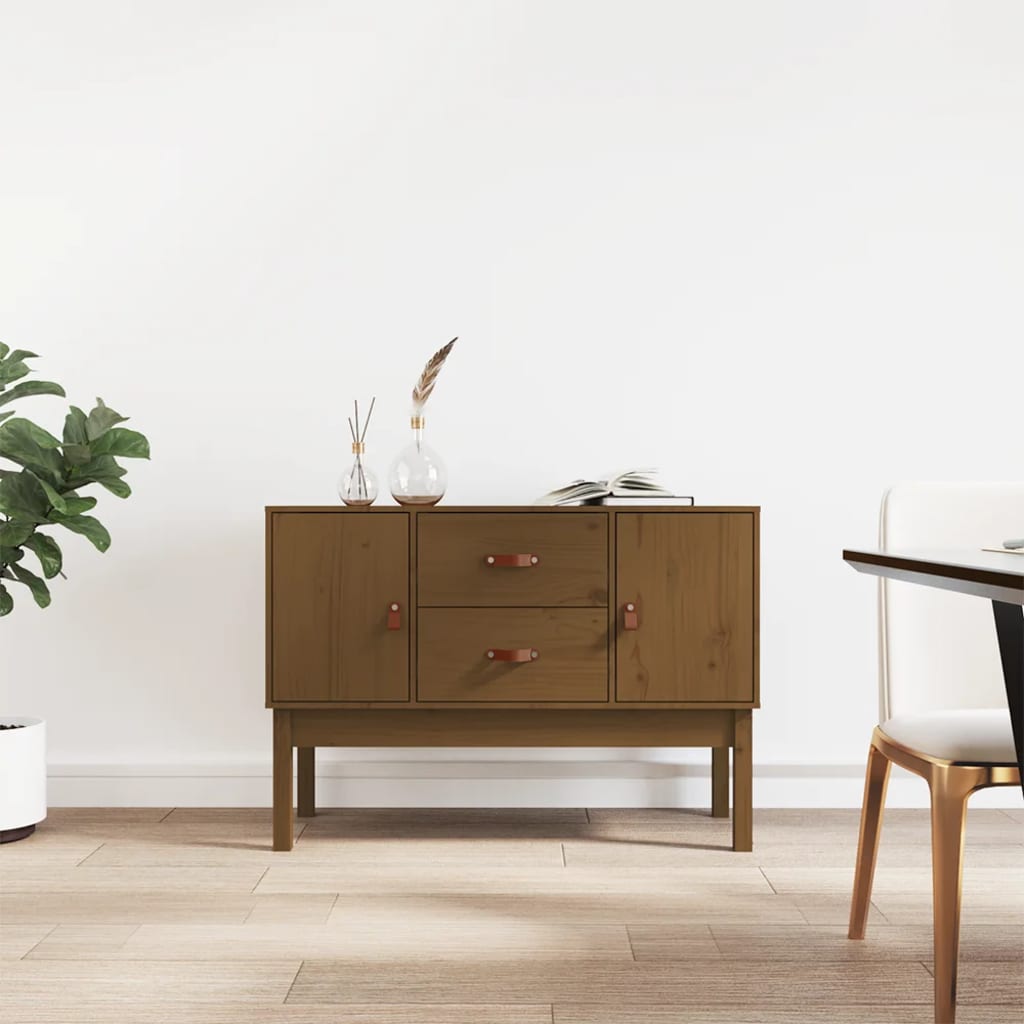 Skjenk honningbrun 110x40x78 cm heltre furu