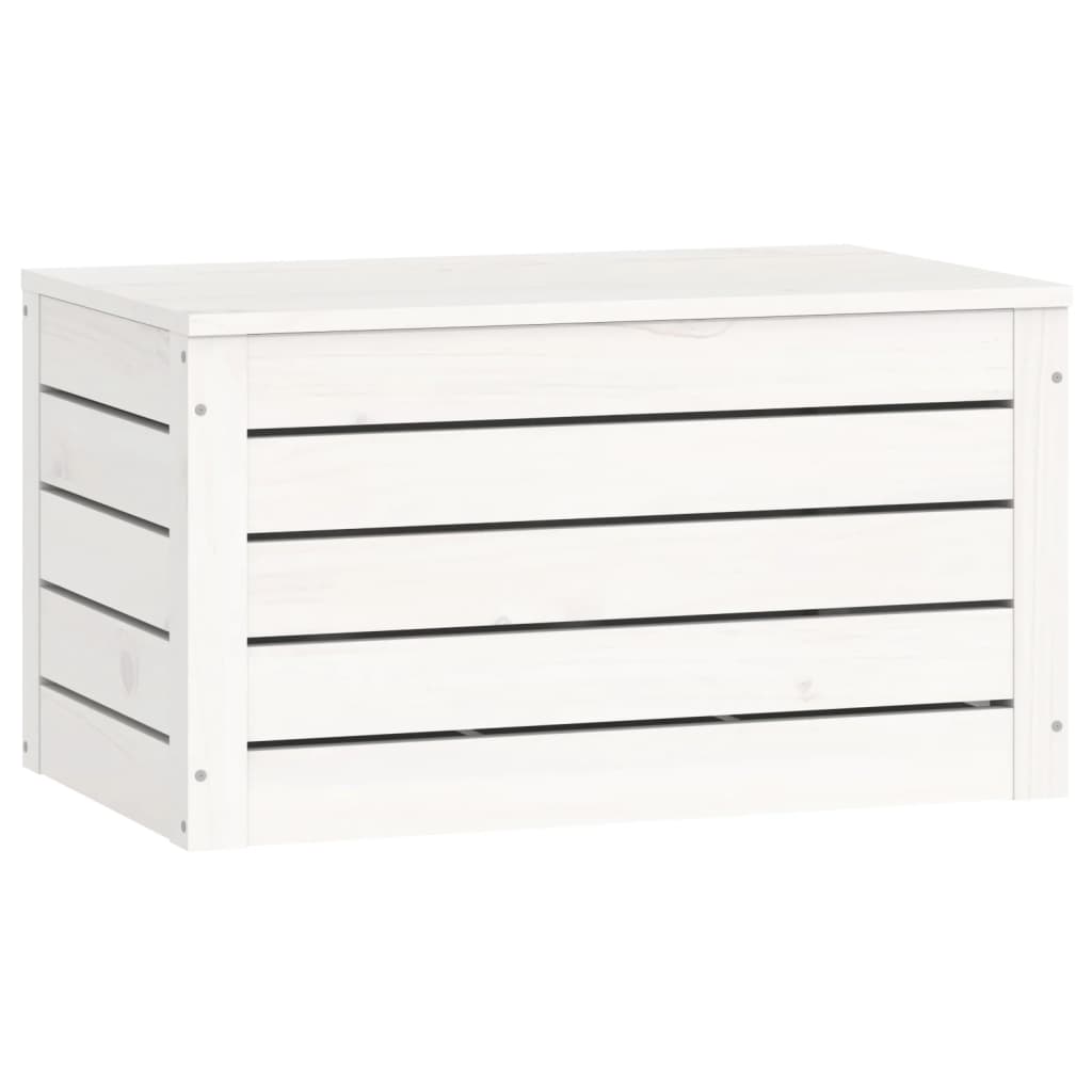 Putekasse hvit 59,5x36,5x33 cm heltre furu