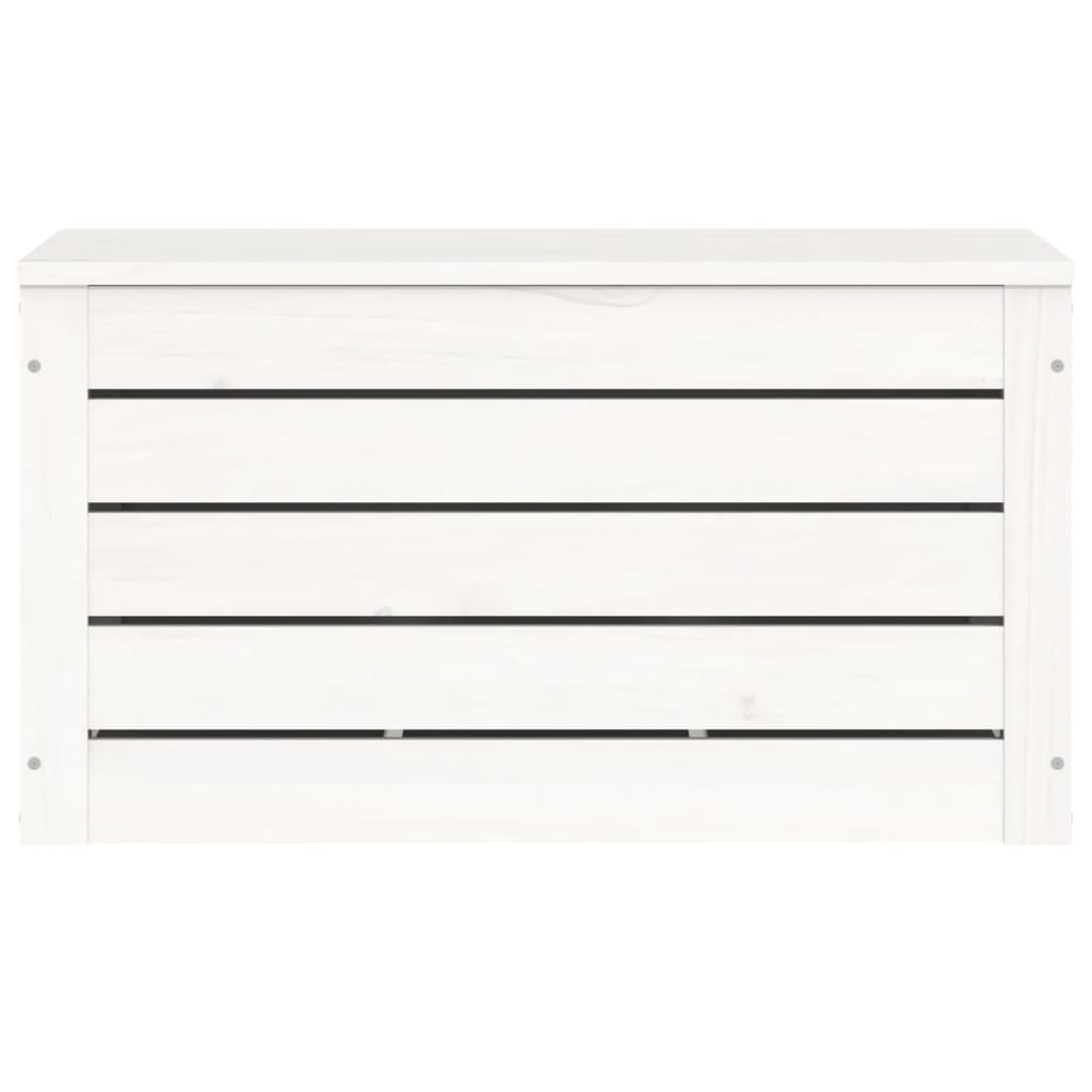 Putekasse hvit 59,5x36,5x33 cm heltre furu