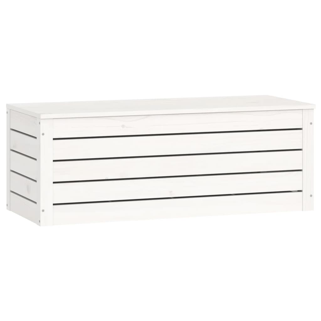 Putekasse hvit 89x36,5x33 cm heltre furu