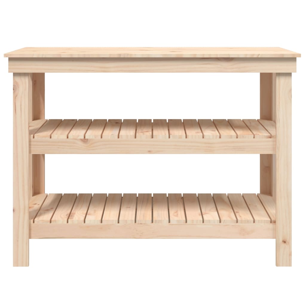 Arbeidsbenk 110,5x50x80 cm heltre furu