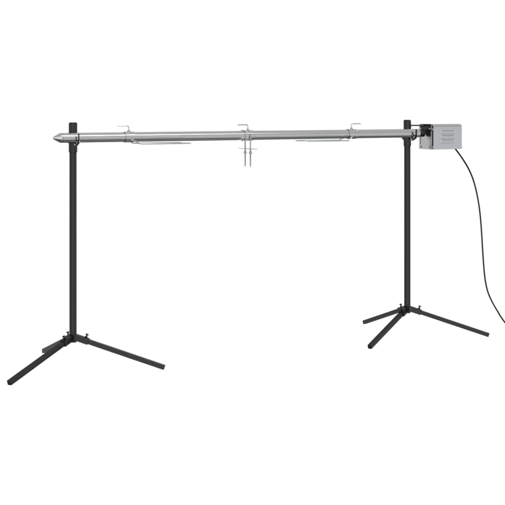 Automatisk grill med motor rustfritt stål 150x46,5x82,5 cm