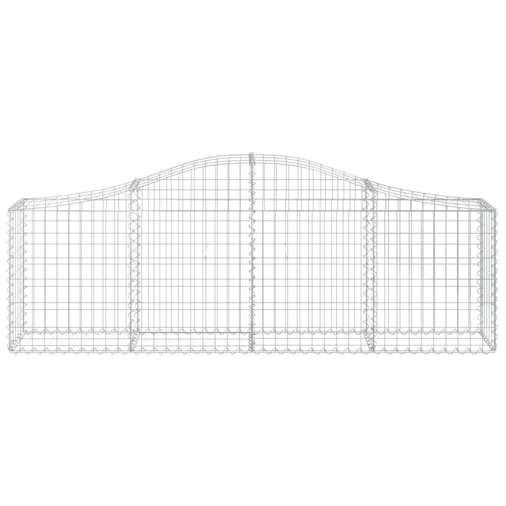 Gabionkurv buet 200x30x60/80 cm galvanisert jern