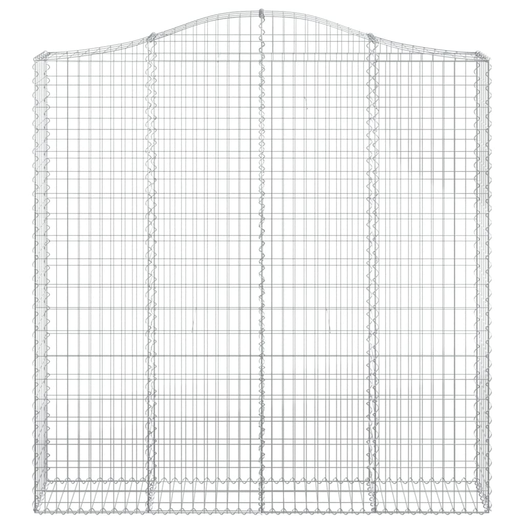 Gabionkurv buet 200x30x200/220 cm galvanisert jern